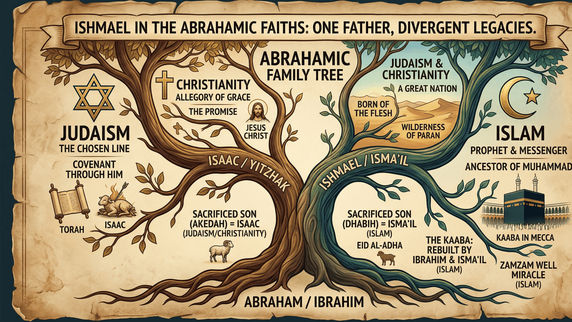 Ishmael in Judaism, Christianity, and Islam: Key Differences Explained