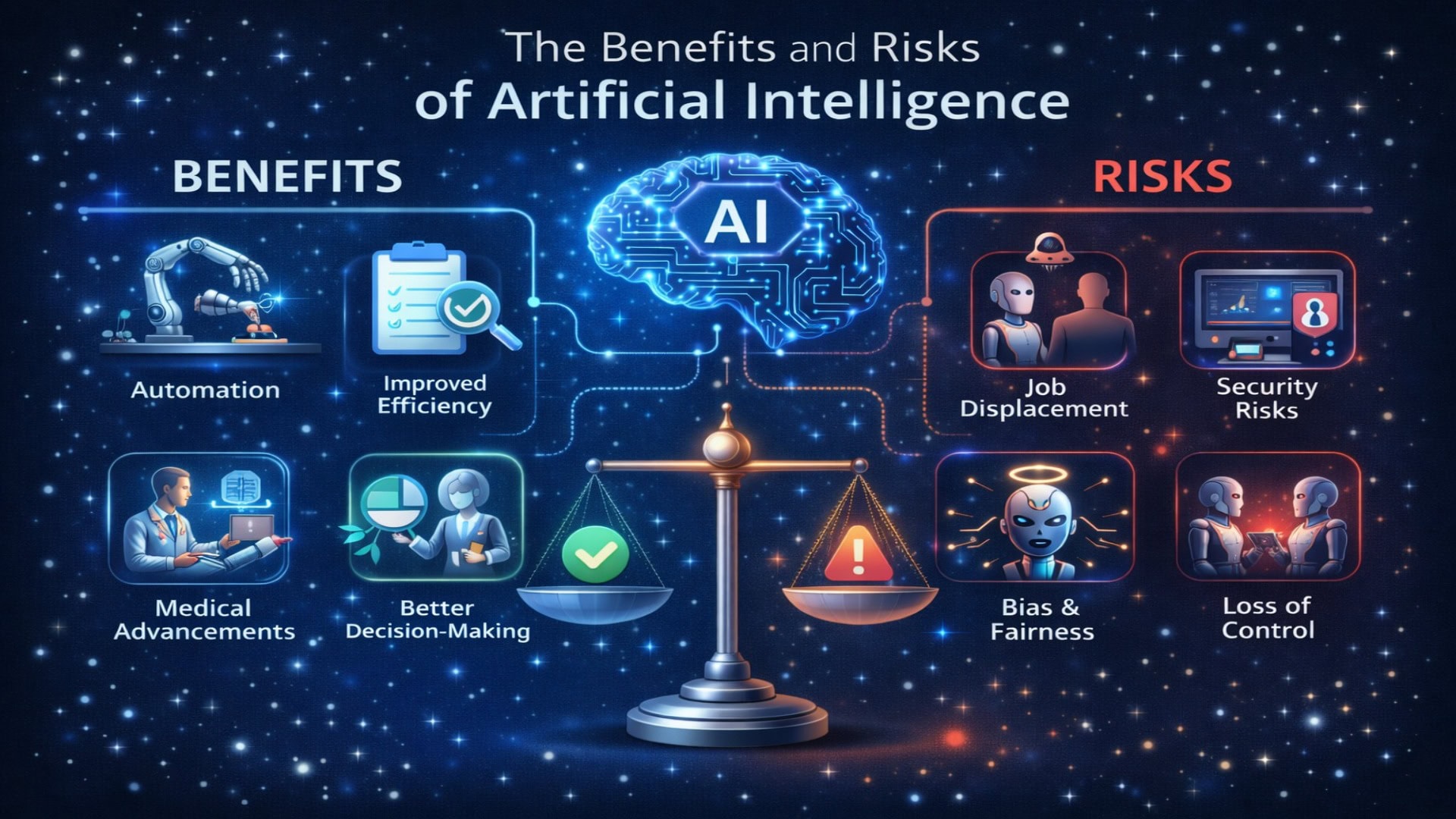 Navigating the Future: A Comprehensive Guide to the Benefits and Risks of Artificial Intelligence