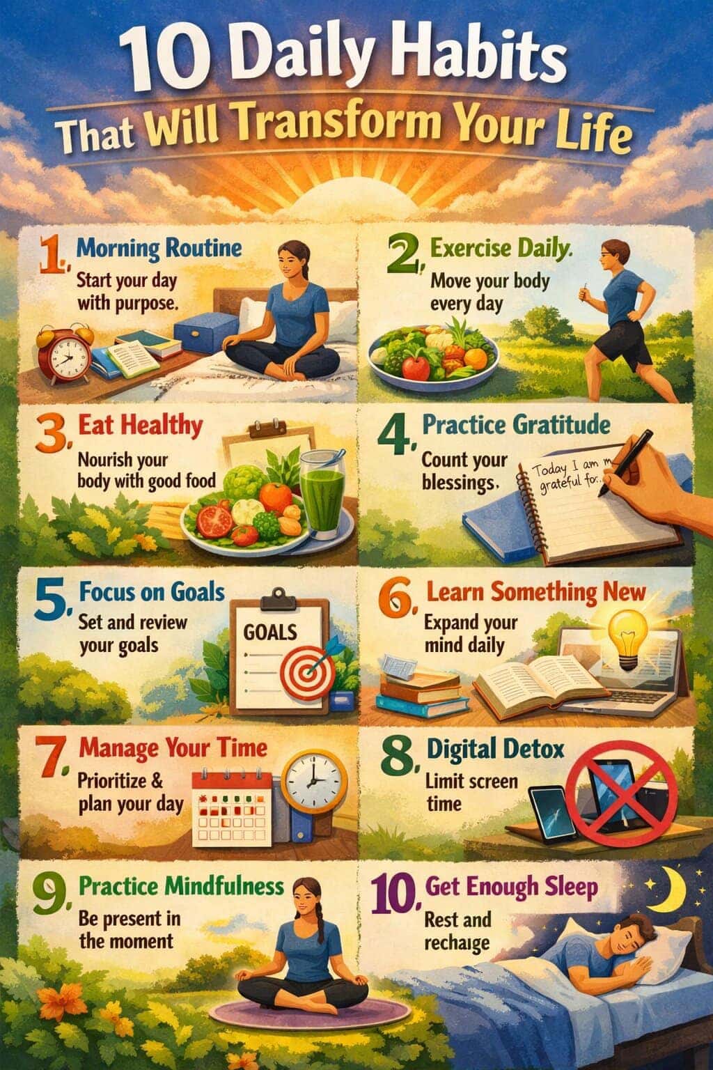 10 Daily Habits That Will Transform Your Life: A Guide to Sustainable Personal Growth