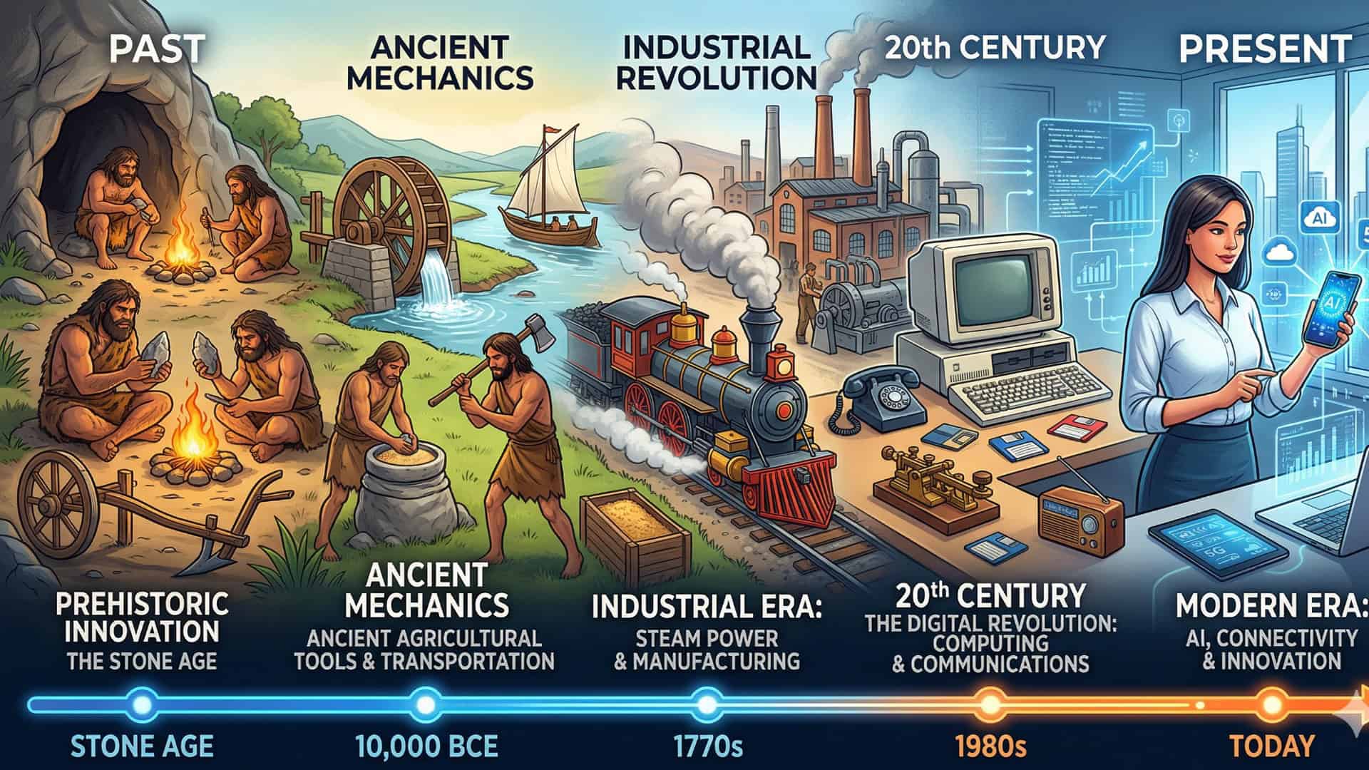 The Evolution of Technology: A Comprehensive Journey From Past to Present