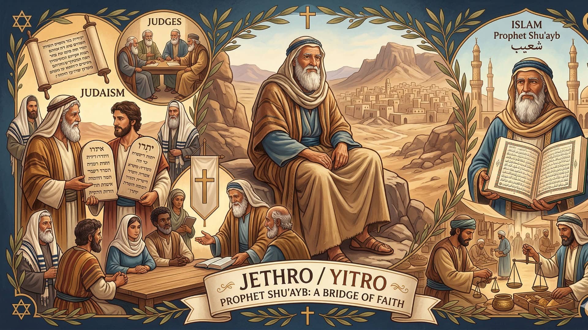 How Jethro is Described in Judaism, Christianity, and Islam